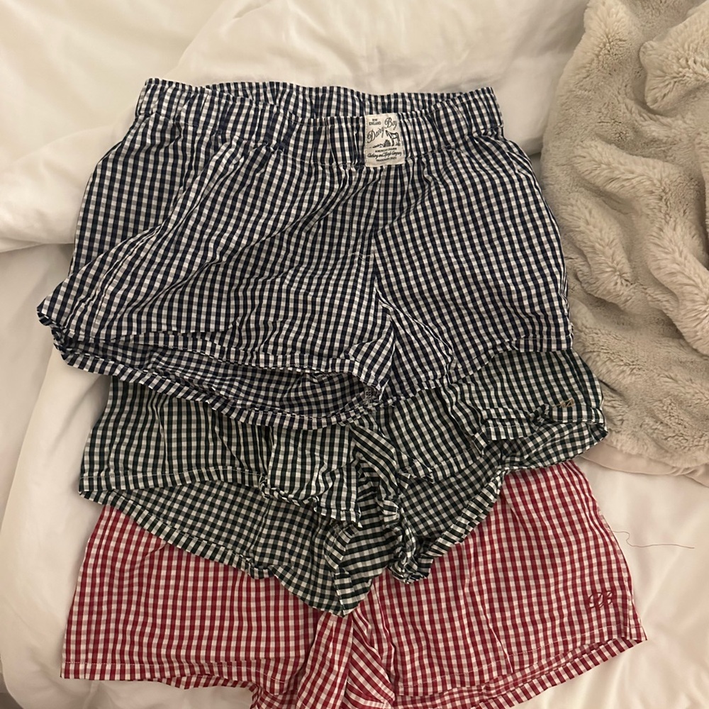 Dairy Boy Gingham Checkered Boxer Shorts Set